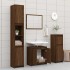 Armario de baño madera contrachapada marrón roble 60x33x61