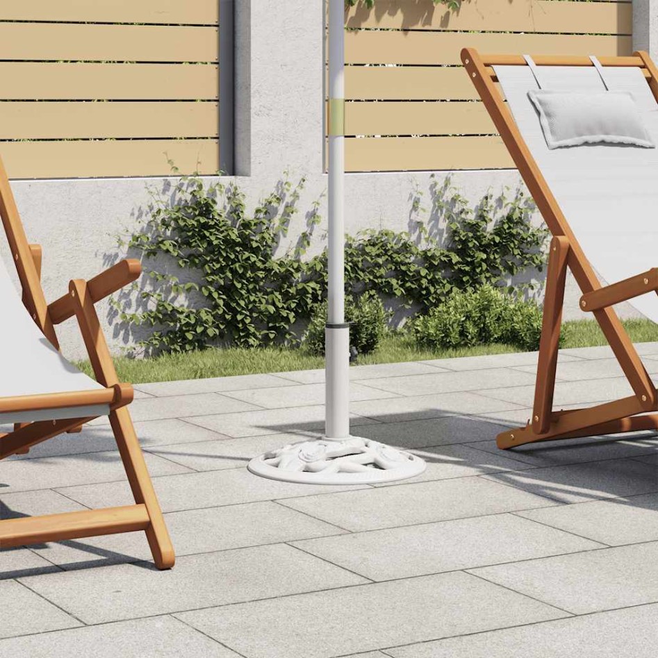 Base de sombrilla de hierro fundido blanco 9 kg 40