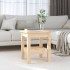Mesa de centro de madera maciza de pino 35x35x40
