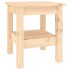 Mesa de centro de madera maciza de pino 35x35x40