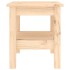 Mesa de centro de madera maciza de pino 35x35x40