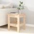 Mesa de centro de madera maciza de pino 35x35x40
