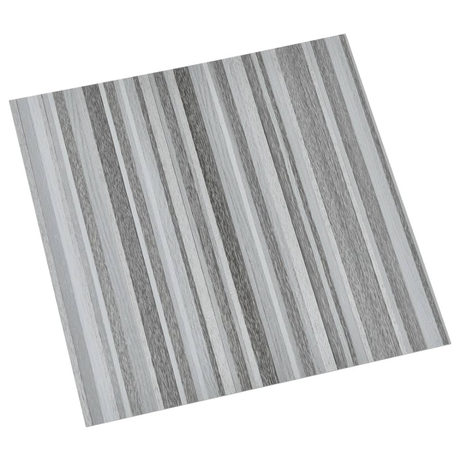 Tarimas de suelo autoadhesivas 20 uds PVC gris claro 1,86