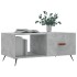 Mesa de centro madera contrachapada gris hormigón 90x50x40