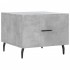 Mesa de centro madera de ingeniería gris hormigón 50x50x40