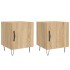 Mesitas noche 2 uds madera ingeniería roble Sonoma 40x40x50