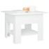 Mesa de centro madera contrachapada blanco 55x55x42