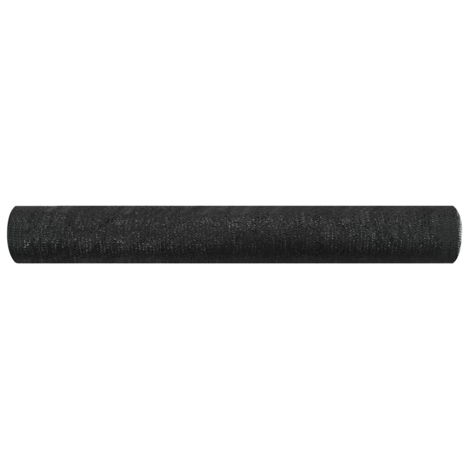 Red de privacidad HDPE negro 1,5x25 m 75