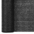 Red de privacidad HDPE negro 1,5x25 m 75