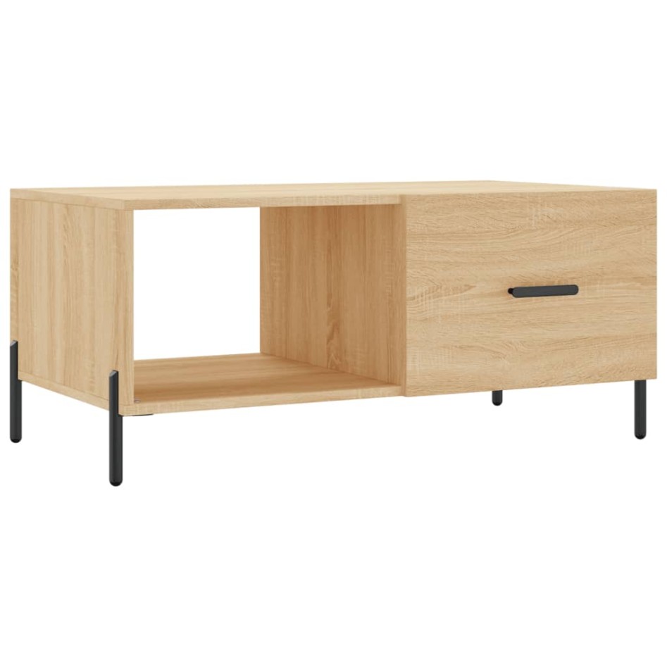 Mesa de centro madera contrachapada roble Sonoma 90x50x40