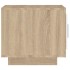 Mesa de centro madera de ingeniería blanco y Sonoma 51x50x45