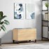 Mueble discos madera contrachapada roble Sonoma 74,5x38x48