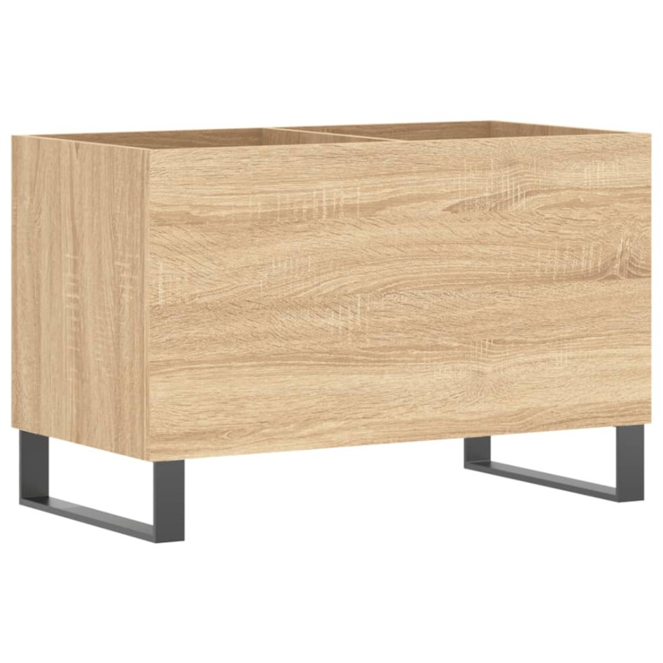 Mueble discos madera contrachapada roble Sonoma 74,5x38x48