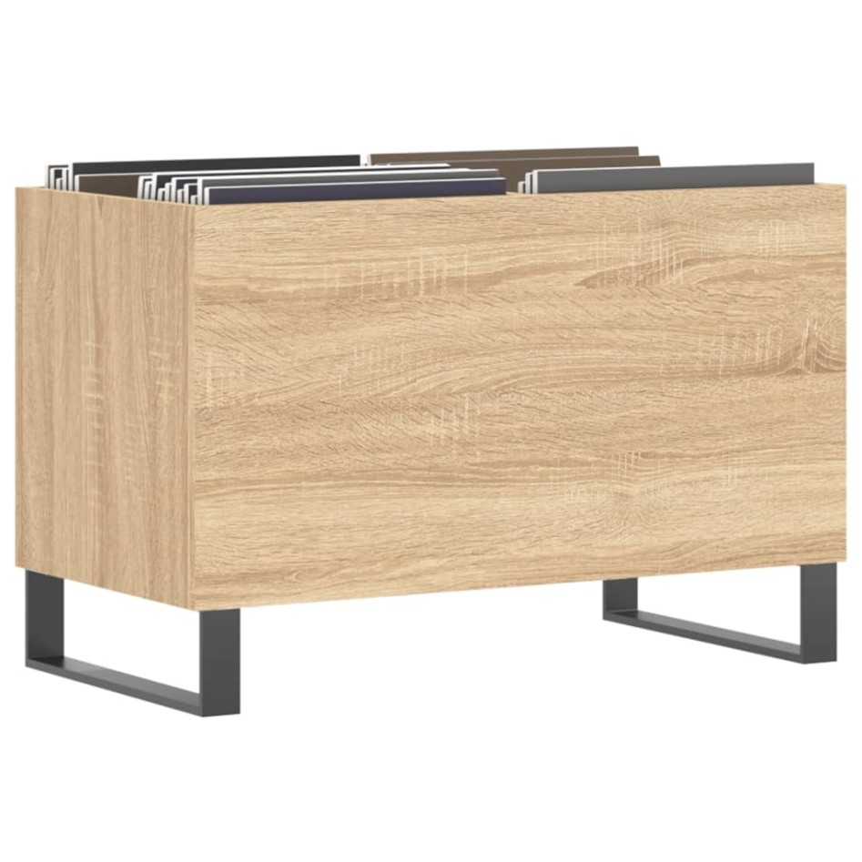 Mueble discos madera contrachapada roble Sonoma 74,5x38x48