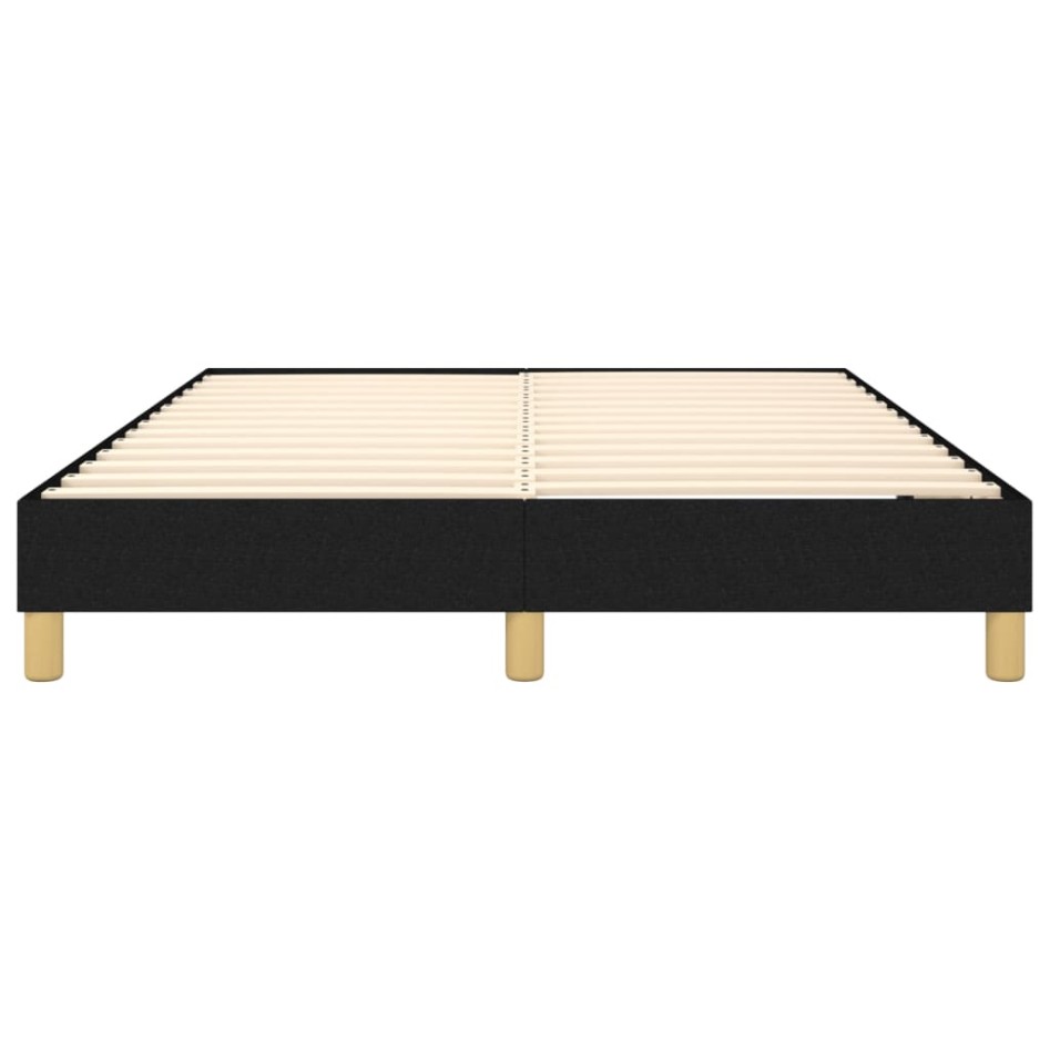 Estructura de cama box spring tela negro 140x190