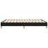 Estructura de cama box spring tela negro 140x190