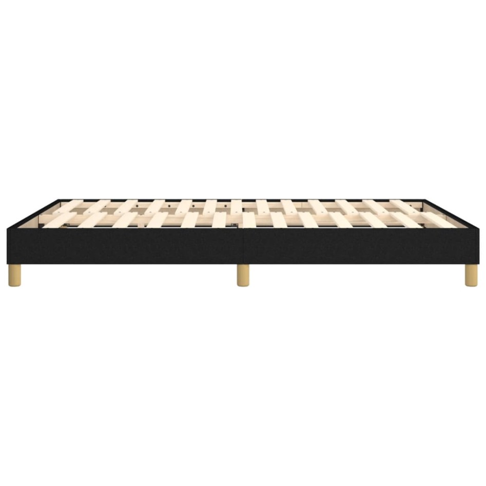 Estructura de cama box spring tela negro 140x190