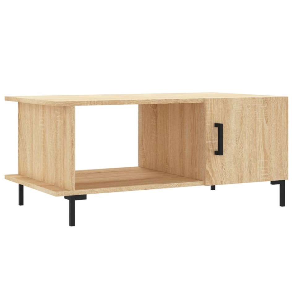 Mesa de centro madera contrachapada roble Sonoma 90x50x40