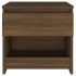 Mesita de noche madera contrachapada roble marrón 40x30x39