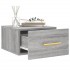 Mesitas de noche de pared 2 uds color gris Sonoma 35x35x20