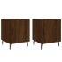 Mesitas noche 2 uds madera ingeniería marrón roble 40x40x50