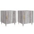 Mesitas noche 2 uds madera ingeniería gris Sonoma 40x40x50