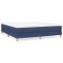 Estructura de cama box spring tela azul 180x200