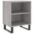Mesitas de noche 2 uds madera ingeniería gris Sonoma