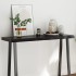 Tablero mesa madera tratada borde vivo marrón 120x40x(2-6)