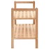 Zapatero de madera maciza de nogal 69x26x40