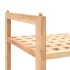 Zapatero de madera maciza de nogal 69x26x40