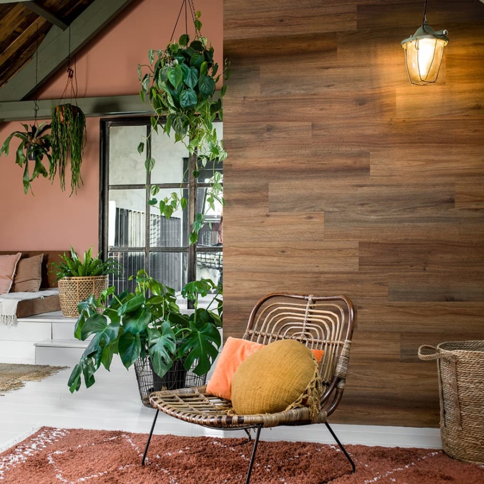 WallArt Tablones aspecto madera de roble natural marrón de