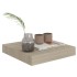 Estantes flotantes de pared 4 uds MDF roble 23x23,5x3,8