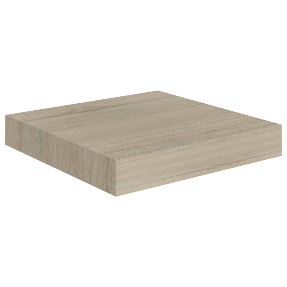 Estantes flotantes de pared 4 uds MDF roble 23x23,5x3,8