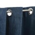 Cortinas opacas con ojales look de lino 2 pzas azul 140x245