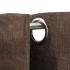 Cortinas opacas ojales look de lino 2 pzas gris topo 140x175