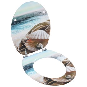 Asiento inodoro WC con tapa MDF diseño