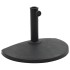 Base de sombrilla de semicírculo de poliresina negra 9