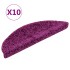Alfombrillas de escalera 10 unidades violeta 56x17x3