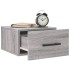 Mesitas de noche de pared 2 uds color gris Sonoma 35x35x20