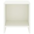 Mesita de noche madera maciza de mango blanco 35x30x40