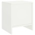 Mesita de noche madera maciza de mango blanco 35x30x40