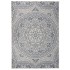 Alfombra de exterior de tejido plano rayas azules 120x170
