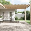 Toldo vertical tela oxford gris taupé 100x600 cm