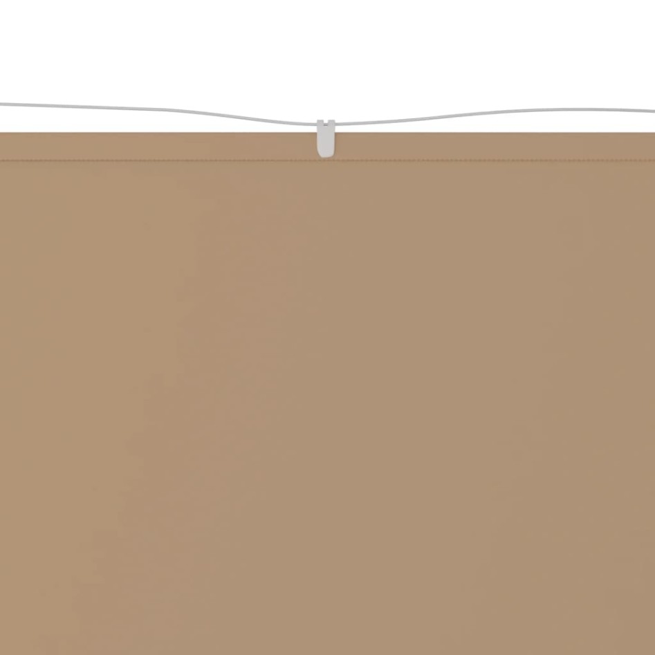 Toldo vertical tela oxford gris taupé 100x600