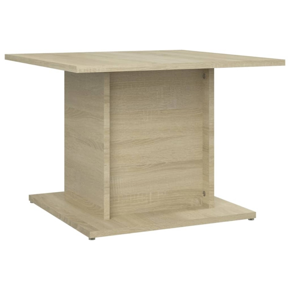 Mesa de centro madera ingeniería roble Sonoma 55,5x55,5x40