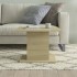 Mesa de centro madera ingeniería roble Sonoma 55,5x55,5x40