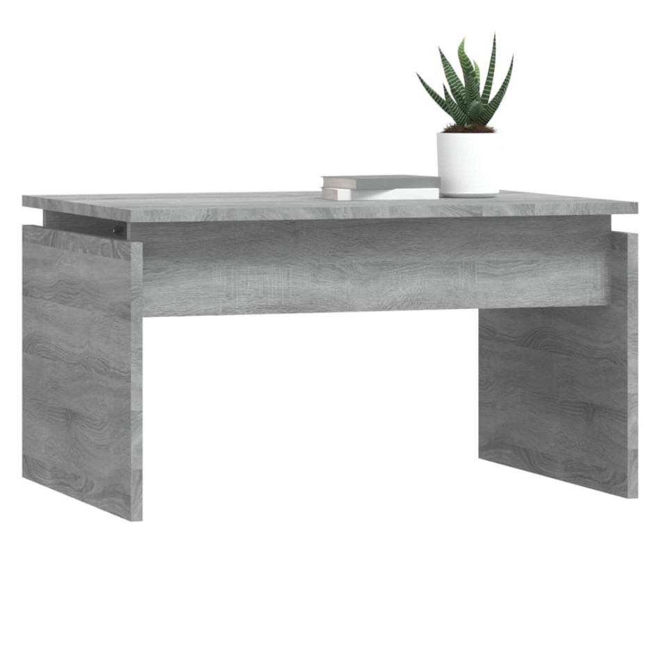 Mesa de centro madera contrachapada gris Sonoma 68x50x38