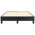 Estructura de cama box spring cuero sintético negro 120x200