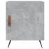 Mesita de noche madera de ingeniería gris hormigón 40x40x50